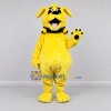 Custom Yellow and Black Dog with Collar Mascot Costume Adult Full Body Suit for School Events Custom Yellow and Black Dog with Collar Mascot Costume Adult Full Body Suit for School Events