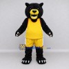 Custom Black and Yellow Bear in Basketball Uniform Mascot Costume Adult Full Body Suit for Sports Events Custom Black and Yellow Bear in Basketball Uniform Mascot Costume Adult Full Body Suit for Sports Events