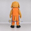 Custom Golden Brown and Orange Dog in Sportswear Mascot Costume Adult Full Body Suit for Sports Events Custom Golden Brown and Orange Dog in Sportswear Mascot Costume Adult Full Body Suit for Sports Events