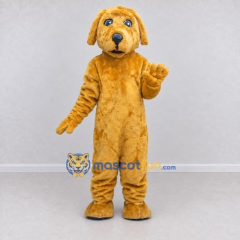 Custom Golden Brown Dog Mascot Costume Adult Full Body Suit for Community Events