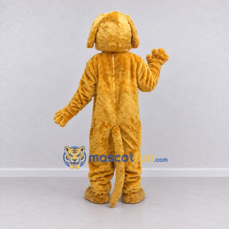Custom Golden Brown Dog Mascot Costume Adult Full Body Suit for Community Events Custom Golden Brown Dog Mascot Costume Adult Full Body Suit for Community Events
