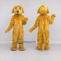 Custom Golden Brown Dog Mascot Costume Adult Full Body Suit for Community Events