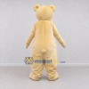 Custom Cream and Blue Teddy Bear Mascot Costume Adult Full Body Suit for Community Events