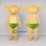 Custom Cream and Green Big Eared Fantasy Character Mascot Costume Adult Full Body Suit for Theme Parties