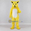 Custom Yellow and White Cat Mascot Costume Adult Full Body Suit for School Events Custom Yellow and White Cat Mascot Costume Adult Full Body Suit for School Events