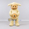 Custom Cream Fantasy Rabbit Mascot Costume Adult Full Body Suit for Theme Parties