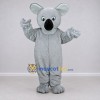 Custom Light Gray Koala Mascot Costume Adult Full Body Suit for Wildlife Events Custom Light Gray Koala Mascot Costume Adult Full Body Suit for Wildlife Events
