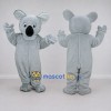Custom Light Gray Koala Mascot Costume Adult Full Body Suit for Wildlife Events