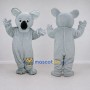 Custom Light Gray Koala Mascot Costume Adult Full Body Suit for Wildlife Events