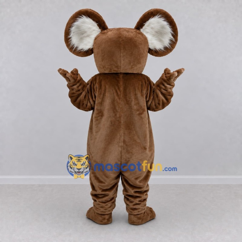 Custom Brown and White Koala Character Mascot Costume Adult Full Body Suit for Wildlife Events Custom Brown and White Koala Character Mascot Costume Adult Full Body Suit for Wildlife Events