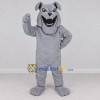 Custom Gray Bulldog Mascot Costume Adult Full Body Suit for Sports Events Custom Gray Bulldog Mascot Costume Adult Full Body Suit for Sports Events