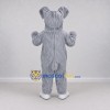 Custom Gray and White Shaggy Dog Mascot Costume Adult Full Body Suit for School Events Custom Gray and White Shaggy Dog Mascot Costume Adult Full Body Suit for School Events