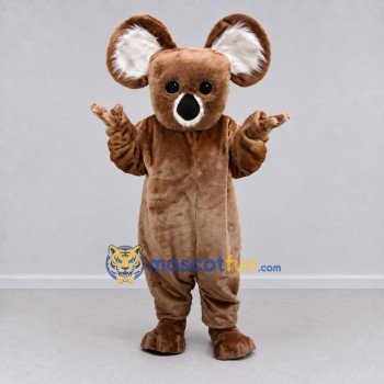 Custom Brown and White Koala Character Mascot Costume Adult Full Body Suit for Wildlife Events Custom Brown and White Koala Character Mascot Costume Adult Full Body Suit for Wildlife Events