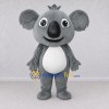 Custom Gray and White Koala Mascot Costume Adult Full Body Suit for Wildlife Events Custom Gray and White Koala Mascot Costume Adult Full Body Suit for Wildlife Events