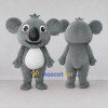 Custom Gray and White Koala Mascot Costume Adult Full Body Suit for Wildlife Events Custom Gray and White Koala Mascot Costume Adult Full Body Suit for Wildlife Events