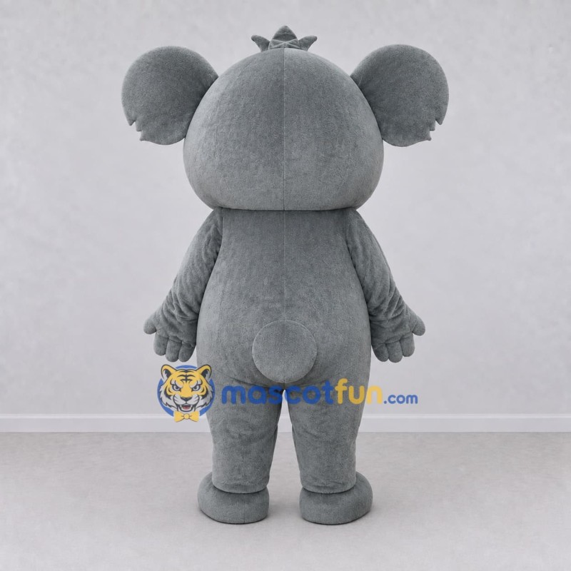 Custom Gray and White Koala Mascot Costume Adult Full Body Suit for Wildlife Events Custom Gray and White Koala Mascot Costume Adult Full Body Suit for Wildlife Events