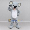 Custom Light Gray and White Koala Mascot Costume Adult Full Body Suit for Wildlife Events Custom Light Gray and White Koala Mascot Costume Adult Full Body Suit for Wildlife Events
