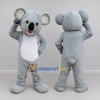 Custom Light Gray and White Koala Mascot Costume Adult Full Body Suit for Wildlife Events Custom Light Gray and White Koala Mascot Costume Adult Full Body Suit for Wildlife Events