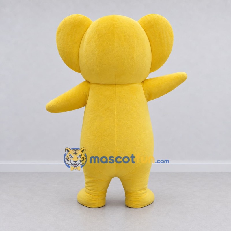 Custom Yellow Big Eared Animal Character Mascot Costume Adult Full Body Suit for School Events Custom Yellow Big Eared Animal Character Mascot Costume Adult Full Body Suit for School Events