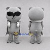 Custom Gray Bear in Sunglasses and Cape Mascot Costume Adult Full Body Suit for Theme Parties Custom Gray Bear in Sunglasses and Cape Mascot Costume Adult Full Body Suit for Theme Parties