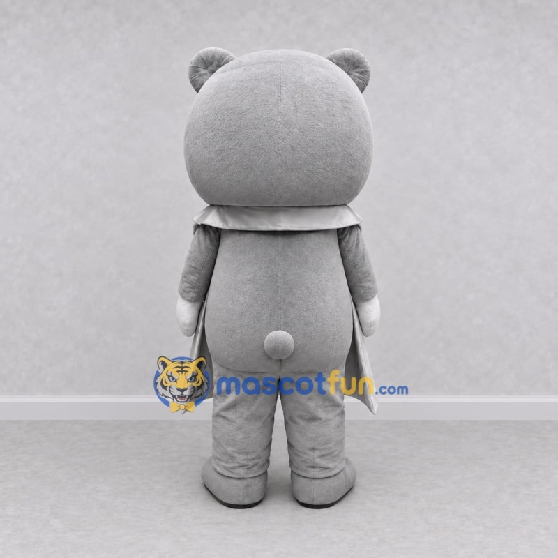 Custom Gray Bear in Sunglasses and Cape Mascot Costume Adult Full Body Suit for Theme Parties Custom Gray Bear in Sunglasses and Cape Mascot Costume Adult Full Body Suit for Theme Parties