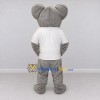Custom Gray and White Koala in T Shirt Mascot Costume Adult Full Body Suit for School Events