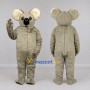 Custom Gray and Cream Koala Mascot Costume Adult Full Body Suit for Wildlife Events