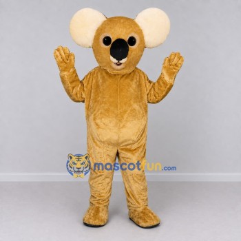 Custom Golden Brown and Cream Koala Character Mascot Costume Adult Full Body Suit for Wildlife Events