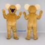Custom Golden Brown and Cream Koala Character Mascot Costume Adult Full Body Suit for Wildlife Events