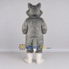 Custom Gray and White Wolf Mascot Costume Adult Full Body Suit for School Events Custom Gray and White Wolf Mascot Costume Adult Full Body Suit for School Events