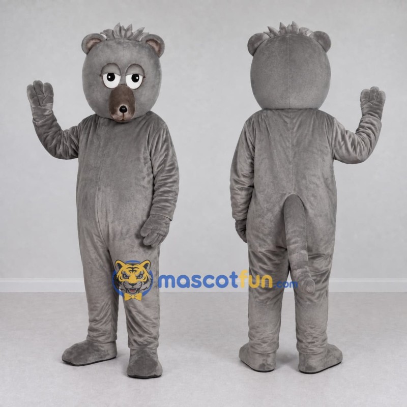 Custom Gray Rat Character Mascot Costume Adult Full Body Suit for School Events Custom Gray Rat Character Mascot Costume Adult Full Body Suit for School Events