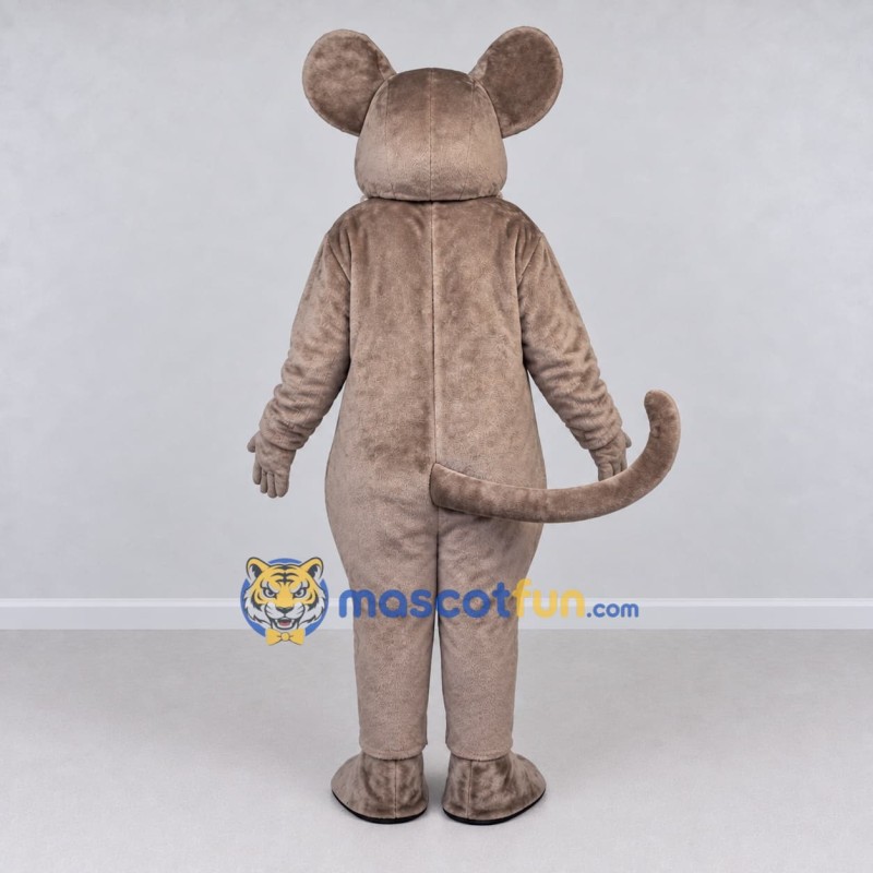 Custom Gray and White Mouse Mascot Costume Adult Full Body Suit for School Events Custom Gray and White Mouse Mascot Costume Adult Full Body Suit for School Events