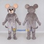 Custom Gray Mouse Mascot Costume Adult Full Body Suit for School Events