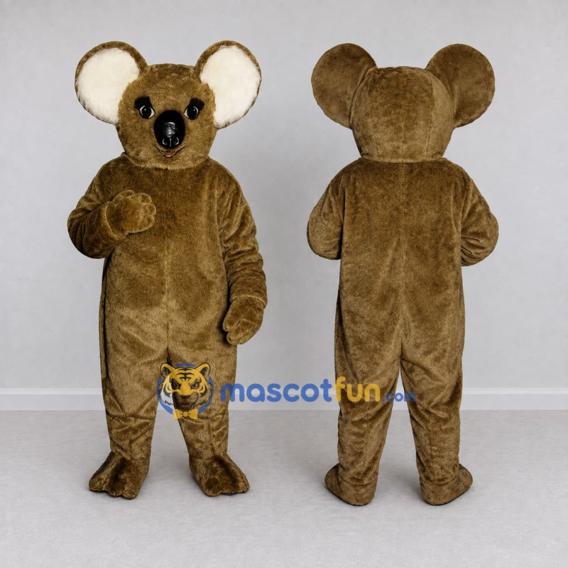 Custom Brown Koala Character Mascot Costume Adult Full Body Suit for Wildlife Events