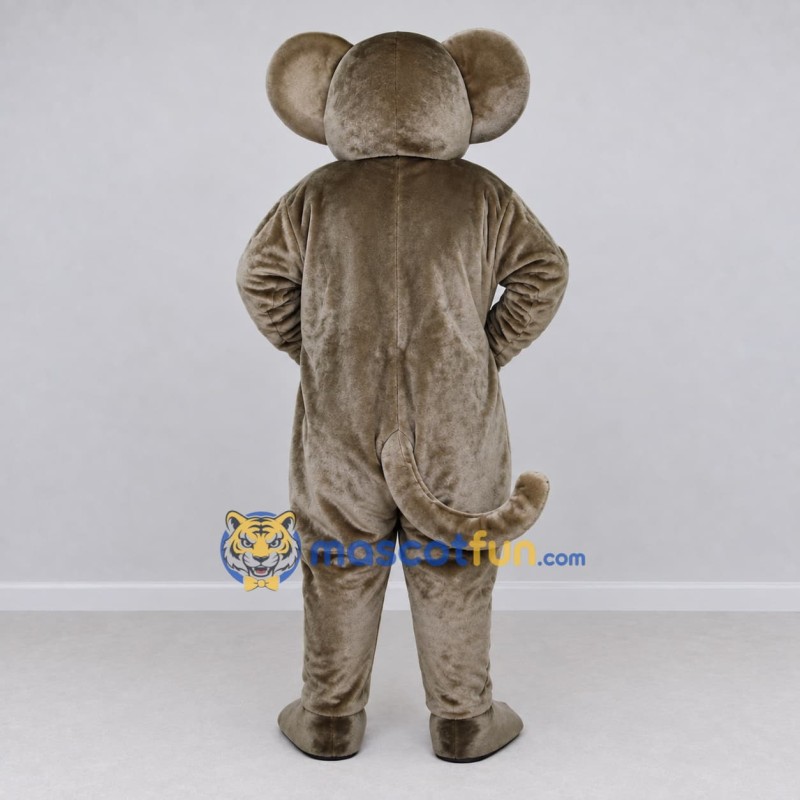 Custom Gray and White Mouse Mascot Costume Adult Full Body Suit for Community Events Custom Gray and White Mouse Mascot Costume Adult Full Body Suit for Community Events