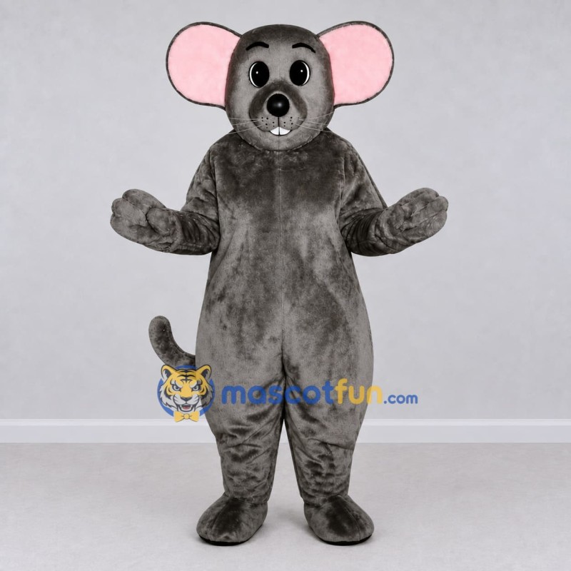 Custom Gray Mouse Mascot Costume Adult Full Body Suit for School Events Custom Gray Mouse Mascot Costume Adult Full Body Suit for School Events