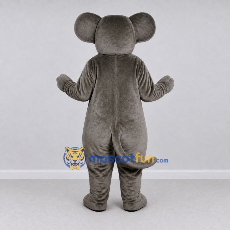 Custom Gray Mouse Mascot Costume Adult Full Body Suit for School Events Custom Gray Mouse Mascot Costume Adult Full Body Suit for School Events