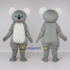 Custom Gray and White Koala Character Mascot Costume Adult Full Body Suit for Wildlife Events Custom Gray and White Koala Character Mascot Costume Adult Full Body Suit for Wildlife Events