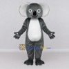 Custom Gray and White Koala Mascot Costume Adult Full Body Suit for Wildlife Events