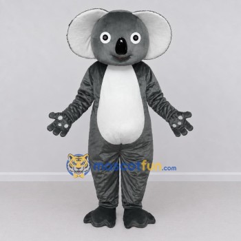 Custom Gray and White Koala Mascot Costume Adult Full Body Suit for Wildlife Events Custom Gray and White Koala Mascot Costume Adult Full Body Suit for Wildlife Events