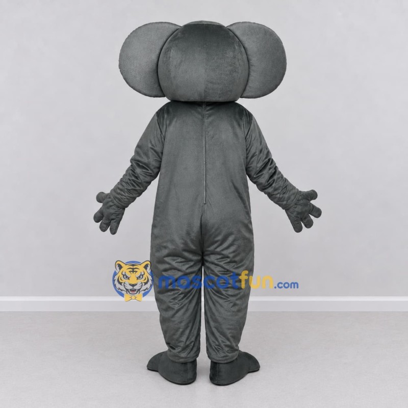 Custom Gray and White Koala Mascot Costume Adult Full Body Suit for Wildlife Events