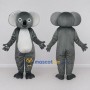 Custom Gray and White Koala Mascot Costume Adult Full Body Suit for Wildlife Events