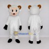 Custom White and Brown Ram Mascot Costume Adult Full Body Suit for Farm Events Custom White and Brown Ram Mascot Costume Adult Full Body Suit for Farm Events