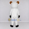 Custom White and Brown Ram Mascot Costume Adult Full Body Suit for Farm Events Custom White and Brown Ram Mascot Costume Adult Full Body Suit for Farm Events