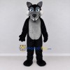 Custom Black and Gray Wolf Mascot Costume Adult Full Body Suit for Sports Events Custom Black and Gray Wolf Mascot Costume Adult Full Body Suit for Sports Events