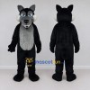 Custom Black and Gray Wolf Mascot Costume Adult Full Body Suit for Sports Events Custom Black and Gray Wolf Mascot Costume Adult Full Body Suit for Sports Events