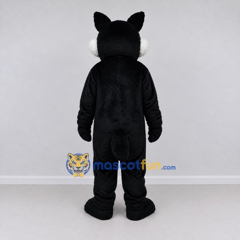 Custom Black and Gray Wolf Mascot Costume Adult Full Body Suit for Sports Events Custom Black and Gray Wolf Mascot Costume Adult Full Body Suit for Sports Events