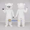 Custom White Teddy Bear Mascot Costume Adult Full Body Suit for Community Events Custom White Teddy Bear Mascot Costume Adult Full Body Suit for Community Events
