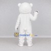 Custom White Teddy Bear Mascot Costume Adult Full Body Suit for Community Events Custom White Teddy Bear Mascot Costume Adult Full Body Suit for Community Events