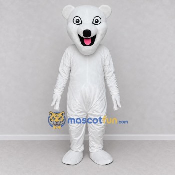 Custom White Polar Bear Mascot Costume Adult Full Body Suit for Winter Events Custom White Polar Bear Mascot Costume Adult Full Body Suit for Winter Events